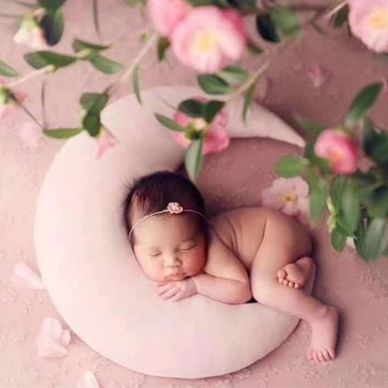 

Baby Posing Beans Moon Pillow Stars Set Newborn Photography Infants Photo Shooting Props