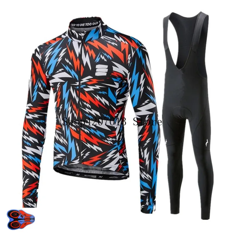 Трикотажный комплект мужской с длинным рукавом гелевыми подкладками и