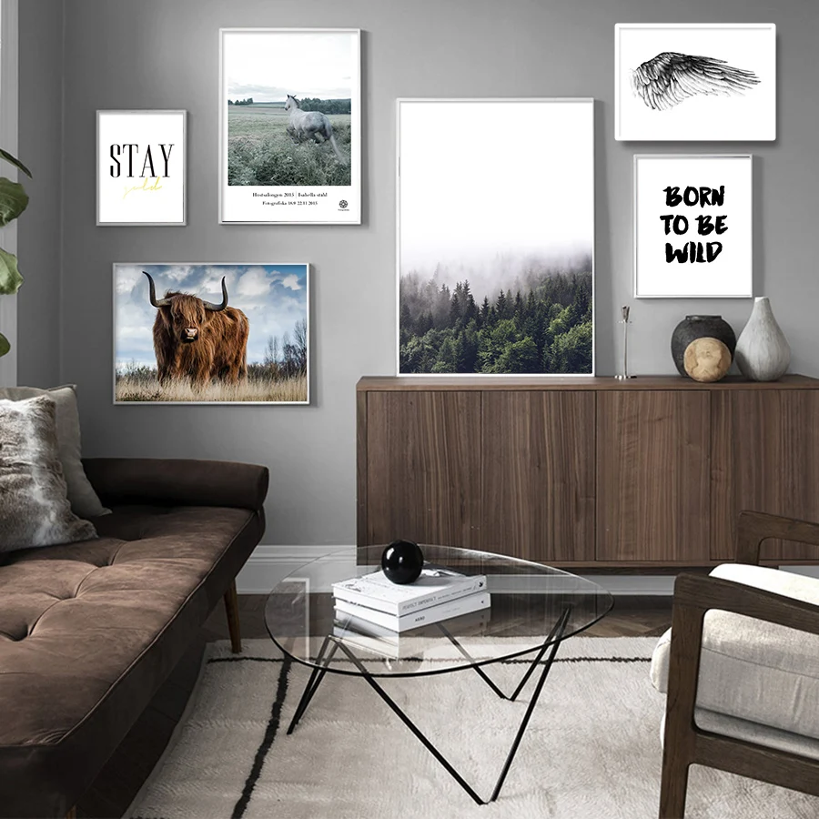 Настенное художественное ландшафтное полотно 5 шт. декоративные картины