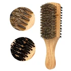 Для мужчин щетка для волос из шерсти кабана-Плетеный абажур из натурального дерева волна волос Фен щетка в итальянском стиле для мужчин для укладки волос борода расческа для короткий, длинный, толстый, длинные, кудрявые, волнистые волосы