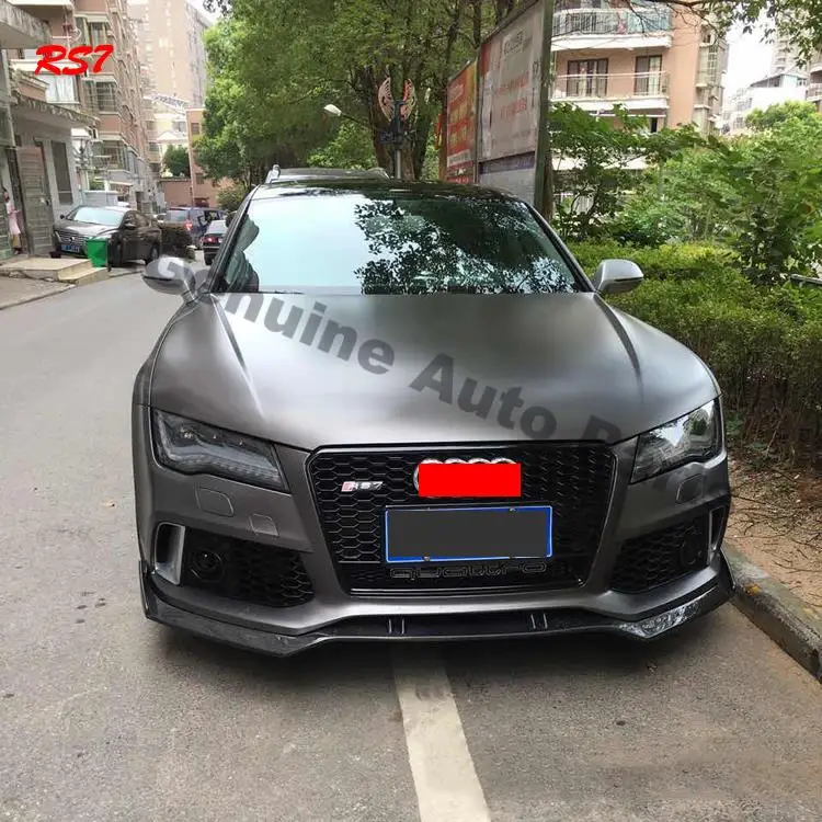 

Good fitment Real carbon fiber front chin car front bumper lip spoiler for Audi RS7 2011-2020