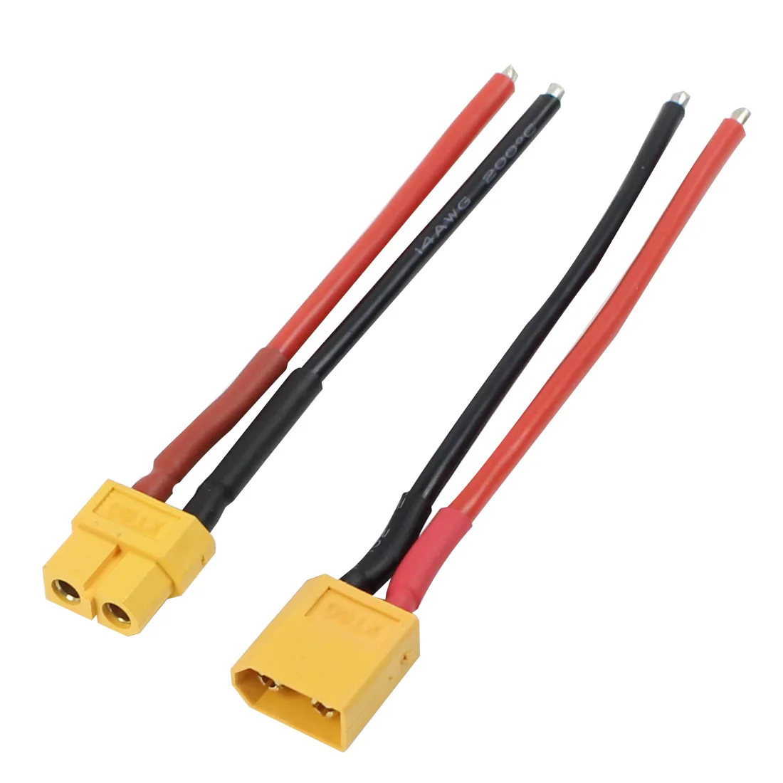 Jmt XT60 Штекерный разъем с силиконовым кабелем 10 см 14AWG|Детали и аксессуары| |