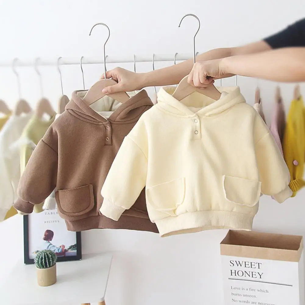 Детские толстовки для мальчиков и девочек однотонный спортивный свитшот