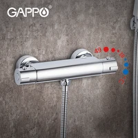 gappo bathroom shower faucet thermostatic bath mixer control valve bottom faucet wall mounted hot and cold brass bathtub tap