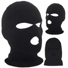 Лыжная маска, вязаная маска для лица, зимняя Балаклава, маска на все лицо для зимних видов спорта на открытом воздухе, зимняя вязаная Балаклава с тремя отверстиями