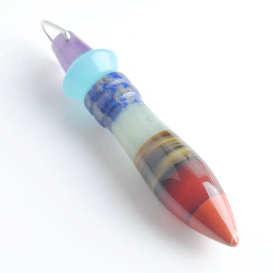 Натуральный камень 7 маятник с чакрами ожерелье подвесками для страдающих