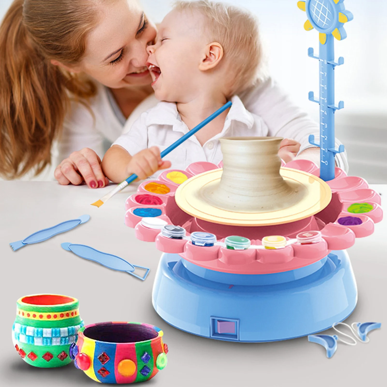 Электрический гончарная машина для рисования набор детских игрушек DIY Пластилин