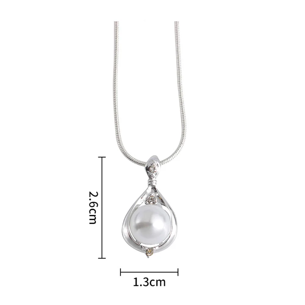 

Hot sale imitation pearl of love Pendant Necklaces Clavicle Chains necklace Fashion Chain Necklace Women Jewelry