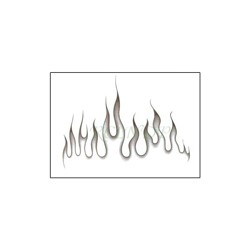 Водостойкая временная татуировка-наклейка с рисунком пламени Ele мужчин t огня