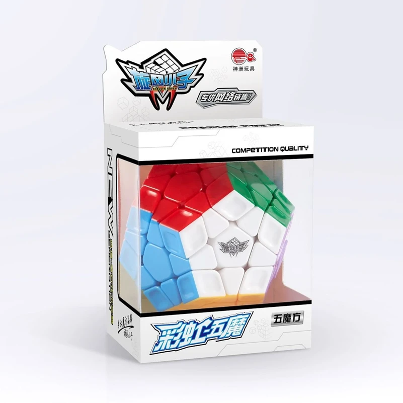 Cyclone Boys 3x3x3 Magic cube Megaminxeds кубик рубика Волшебный кубик циклонный для мальчиков 3x3x3 Megaminxeds 12-сторонний кубик Профессиональный волшебный кубик Кубики-головоломки Радужный кубик обучающие игрушки