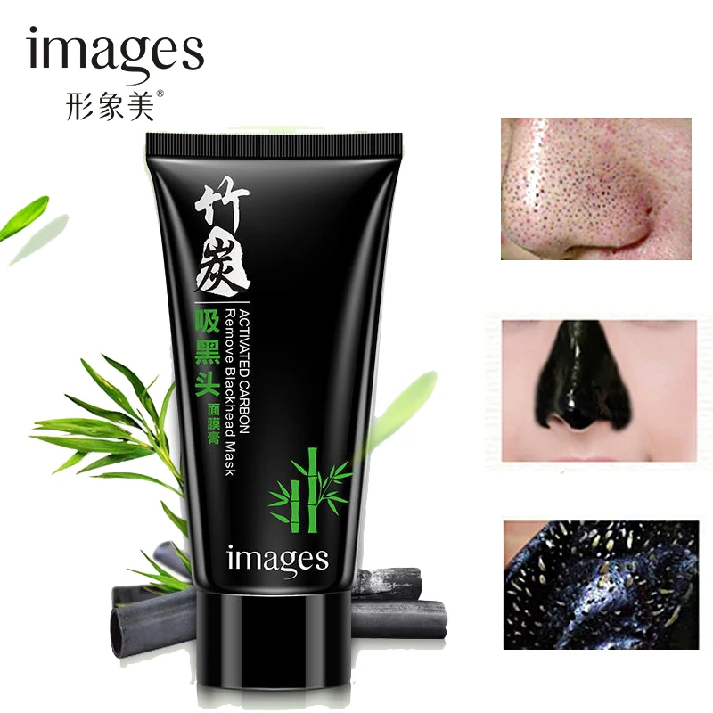 Маска для удаления черных точек на носу с бамбуковым углем|face care|black mask acneblackhead |