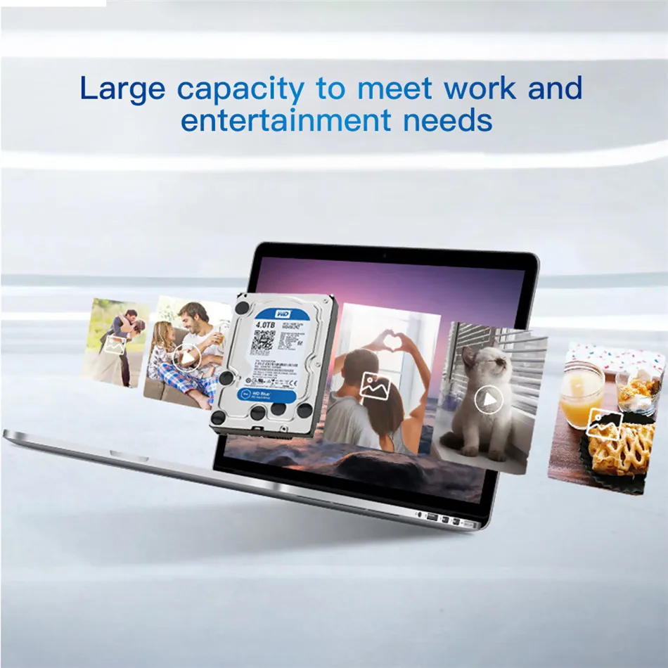 Оригинальный Западный Цифровой синий настольный компьютер HDD 4 ТБ 5400 RPM 3 5 ''SATA