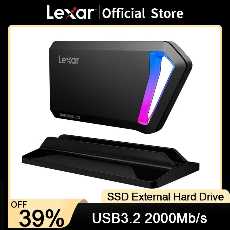 

Lexar SL600 Внешний жесткий диск 500 ГБ 1 ТБ SSD Мобильный твердотельный накопитель с декой Professional HD Externo Portable SSD