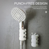 punch free shower bracket shower head suction cup adjustable holder silicone wall suction vacuum cup shower head holder rack