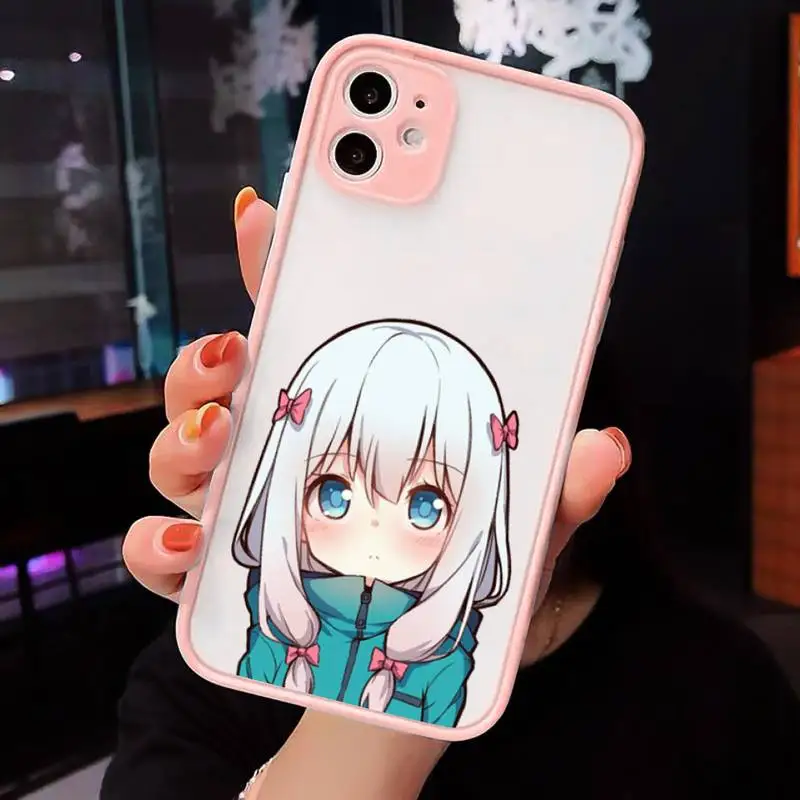 

Eromanga cute sexy temptation sensei Phone Case Matte Transparent for iPhone 7 8 11 12 s mini pro X XS XR MAX Plus cover funda