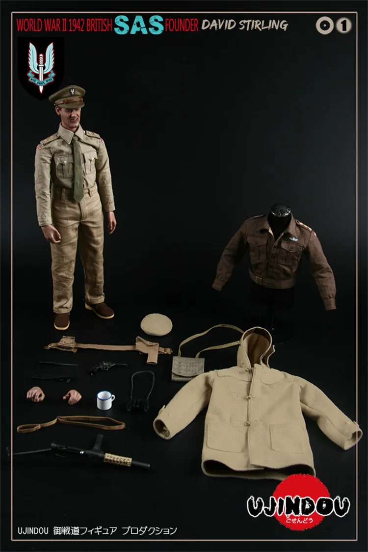 UJINDOU UD90001 WWII BRITISH SAS FOUNDER DAVID STIRLING 1942 1/6 Figure | Игрушки и хобби