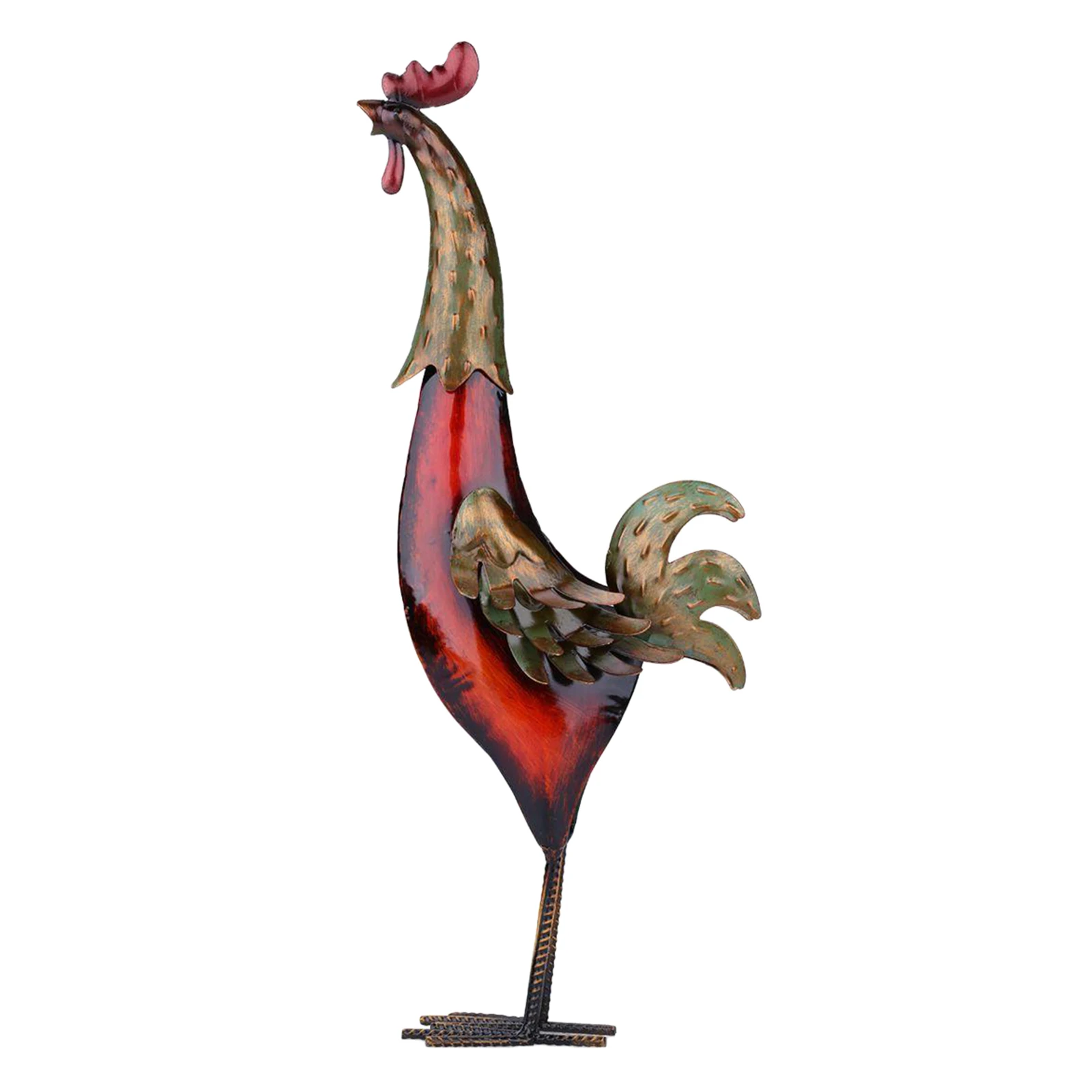 

Железный петушка Сад орнамент уличная статуя Скульптура стол Декор подарок