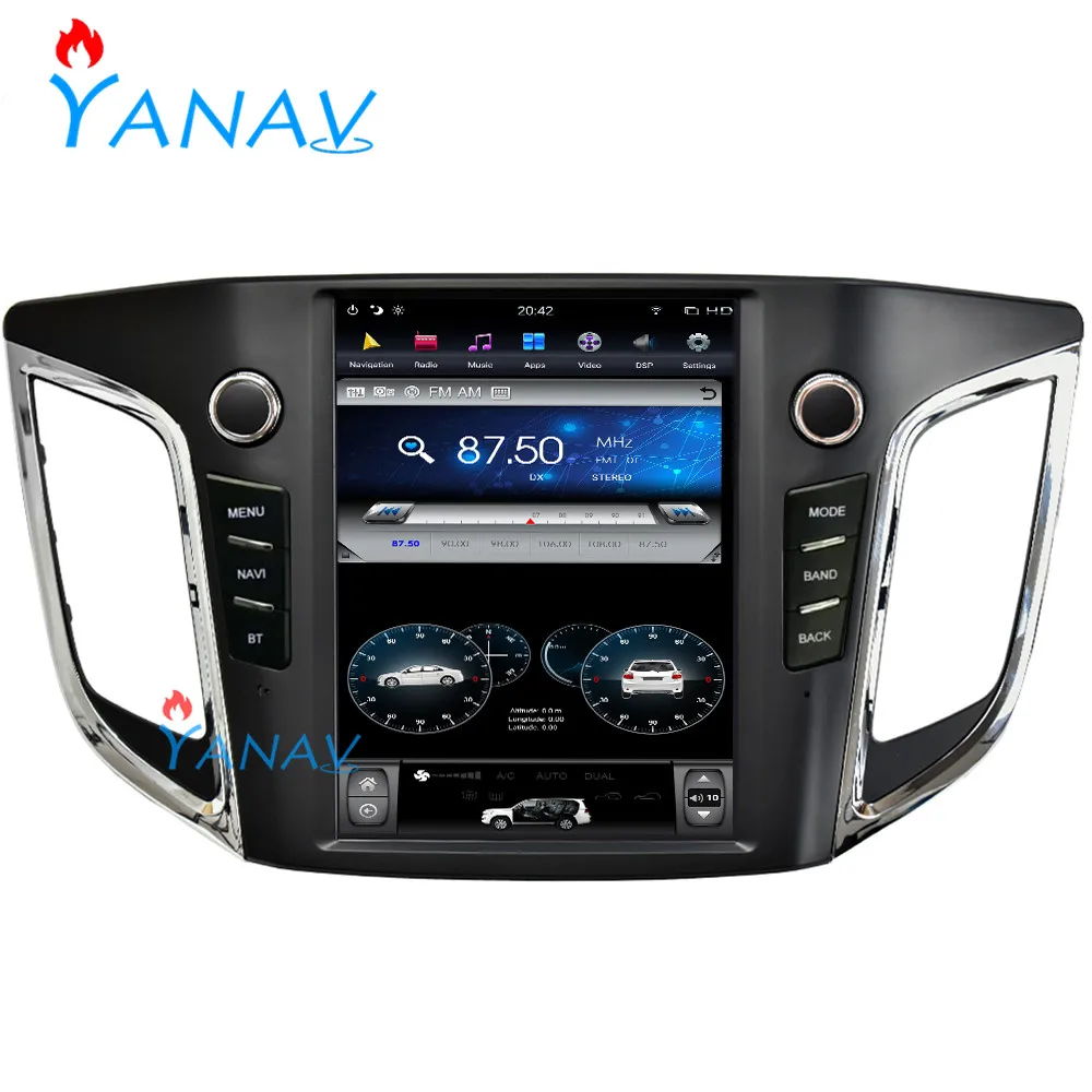 

10.4 inch Android 9 WiFi GPS Navigation For-Hyundai IX25 Creta 2014-2018 Vertical Touch Screen Radio Dvd Player Car Stereo Unit