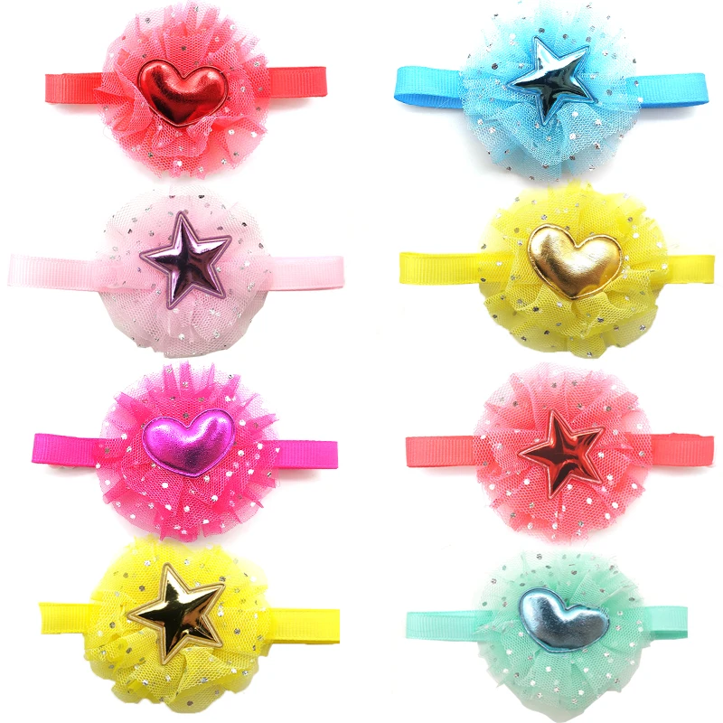 30 шт. галстуки бабочки для домашних животных собак кошек галстук ручной работы