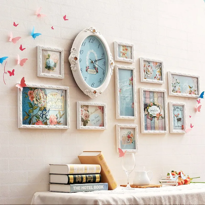 Романтическая Европейская фоторамка Настенный декор набор рамок для картин