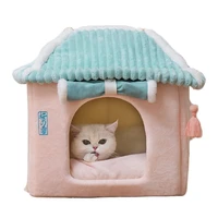 villa high end high end house with doors and roller blinds for pet cats cat bed with scraper