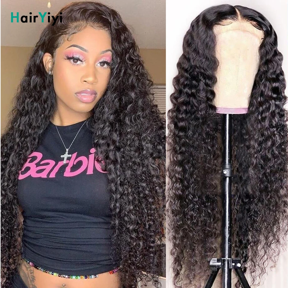 

Deep Wave Frontal Wig 13x4 Peruvian Remy Hair Transparent HD Lace Front Human Hair Wigs for Women Pre Plucked 150% Density
