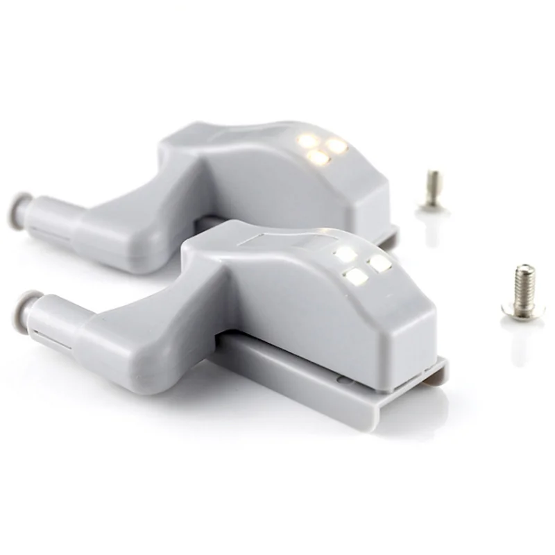 5pcs led hinged light cabinet door touch switch cabinet light warm white light night light kitchen bedroom wardrobe lamp battery free global shipping