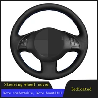 car steering wheel cover braid wearable genuine leather for fiat 500 2007 2015 500e 2014 2018 500c 2014 2017