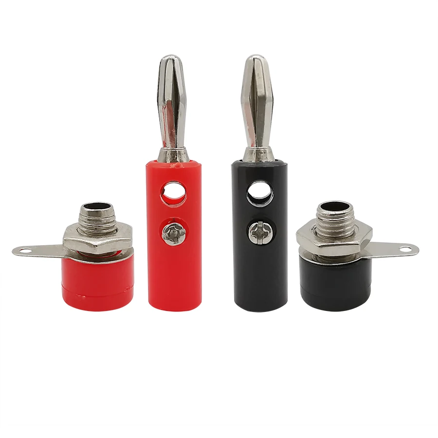 10/5/наборами по 2 пары 4 мм контрольные выводы вилки типа банан винт аудио Динамик