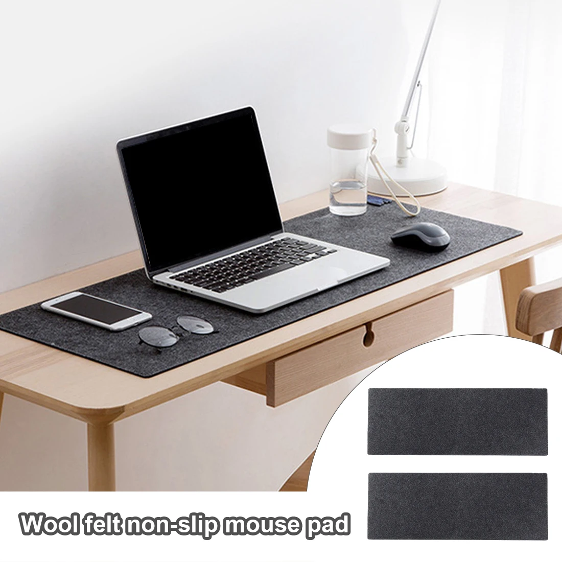 

Gamer Mousepad MatOffice Computer Desk Mat Large XXL Table Keyboard Big Mouse Pad Wool Felt Laptop Cushion Desk Non-slip Mat