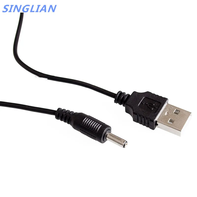 USB turn dc3.5мм линия питания зарядки 5 В Длина линии передачи составляет около 0 7