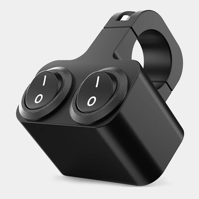 Переключатель управления на руль мотоцикла 1 шт. 12 В 7/8 дюйма двойной