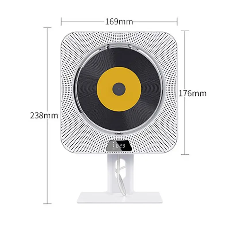 

Wall Mounted bluetooth CD player with remote display VCD function MP3 supports CD English WMA format DVD learni bluetooth p K8W1