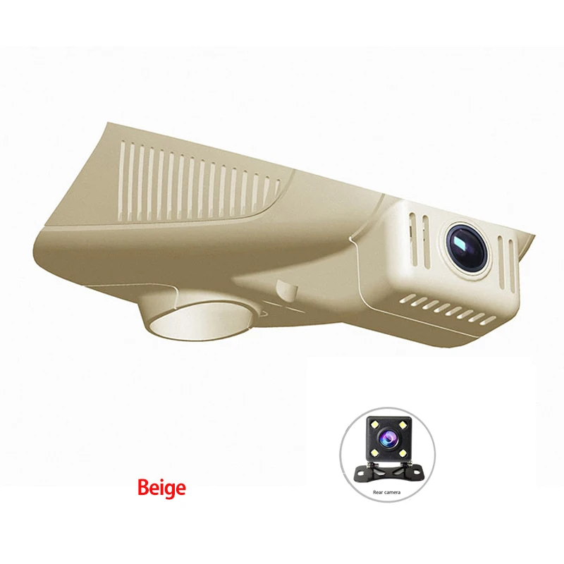 Dual lens-Beige Novatek 96655 1080P WiFi приложение двойной Лен Автомобильный видеорегистратор для Mercedes Benz C200 CLS260 320 C180 C180L C200L GLC Автомобильный регистратор - Название цвета: Dual lens-Beige