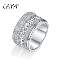 laya talk luxury women ring aaa cubic zirconia shiny crystal multi layered design fashion jewelry for wedding party dating gift