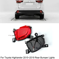 2 Pieces Car LED Rear Bumper Light ABS 12V Waterproof Fog Lamp Tail Brake Light For Toyota Highlander 2015 2016 2017 2018 2019