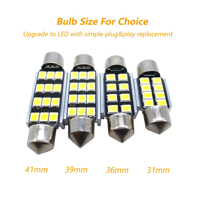 2x Canbus C5W светодиодный светильник Festoon Dome для чтения номерных знаков VW Polo 6r GTI Golf 4 5 6