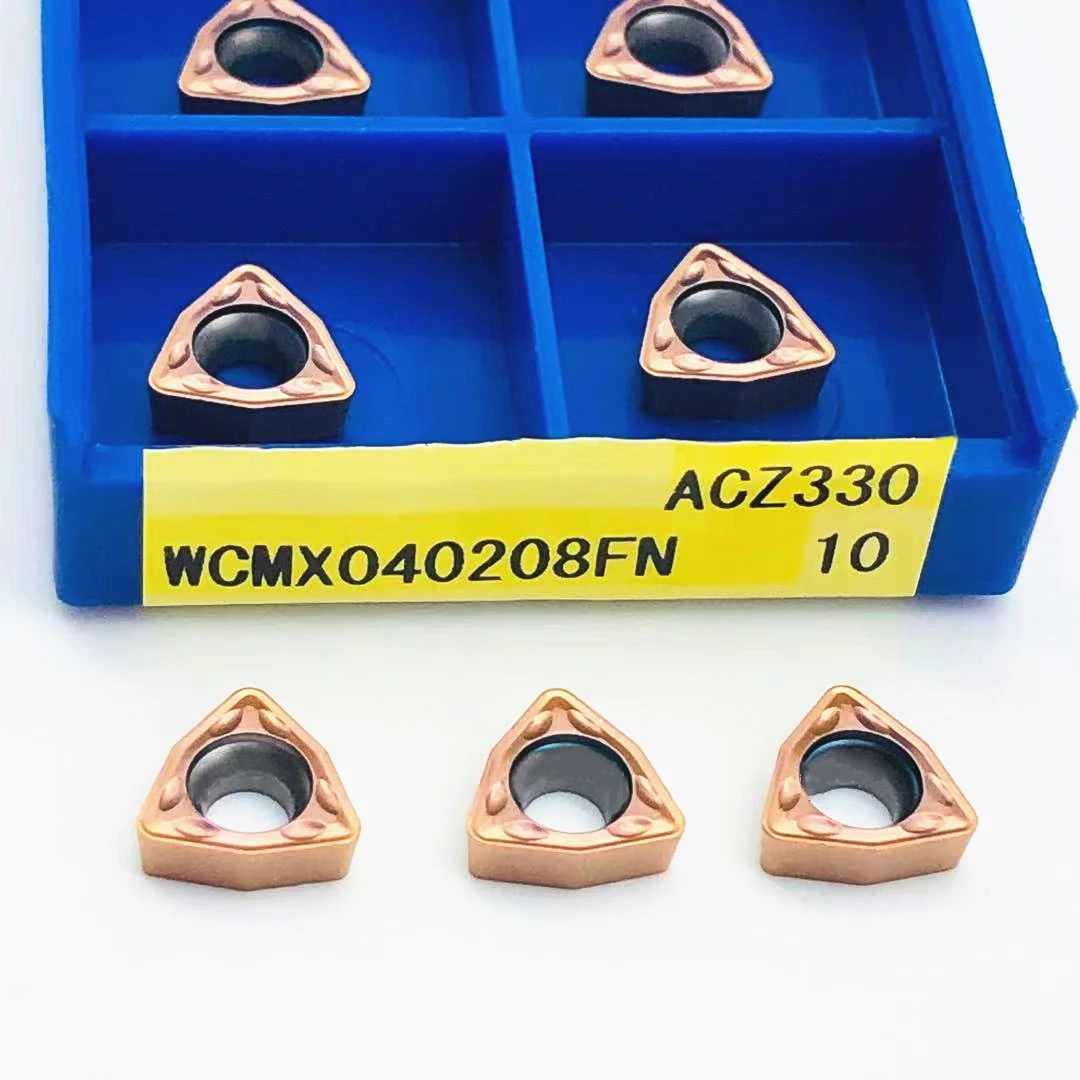 

U-shaped drill special WCMX040208 FN ACZ330 carbide turning insert for WC-shaped U-shaped drill WCMX 040208 parts tool