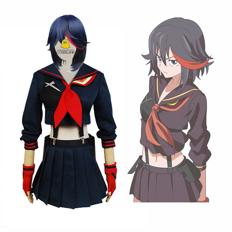 Костюм для косплея Ryuko Matoi из аниме убить La Kill и юбки школьная форма девочек платья