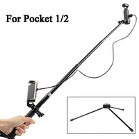 for dji osmo pocket 12 accessory with selfie stick tripod cell phone holder monopod rod extension data cable case for pocket