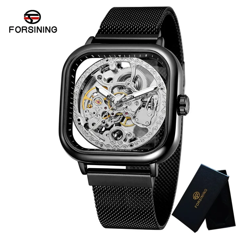 FORSINING мужские наручные часы автоматические механические военные армейские