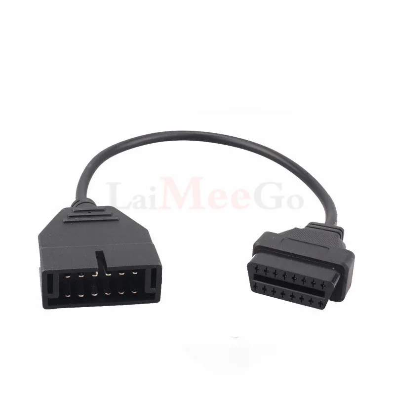 Для GM12 OBD2 Кабель-адаптер для G-M 12 Pin to ODB2 16Pin кабель OBDII разъем OBD1 инструмент