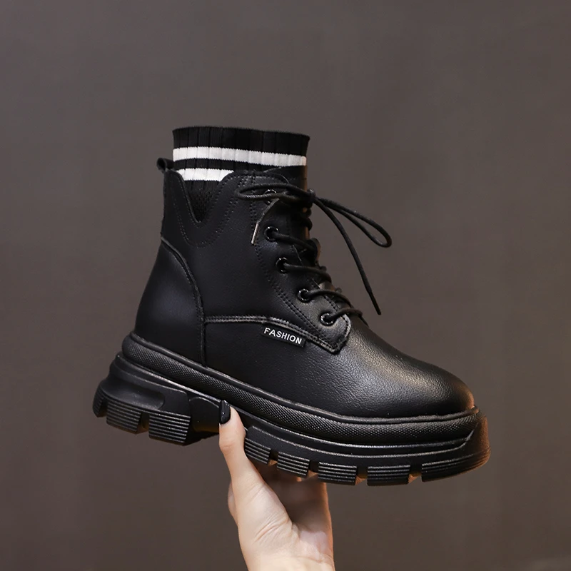 

2021 Spring and Autumn New Fashion and Simple Temperament Women's Shoes Martin Boots