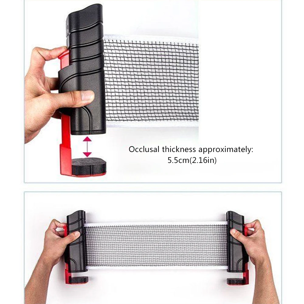 Креативная портативная выдвижная стойка для настольного тенниса любого стола 1