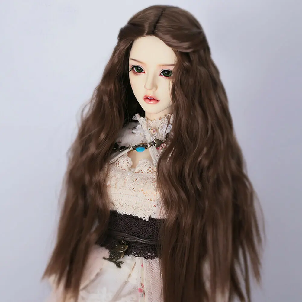 [PF] темно коричневый кудрявый волнистый парик для 1/6 1/4 MSD 1/3 SD DZ AOD LUTS BJD Dollfie|Куклы| |