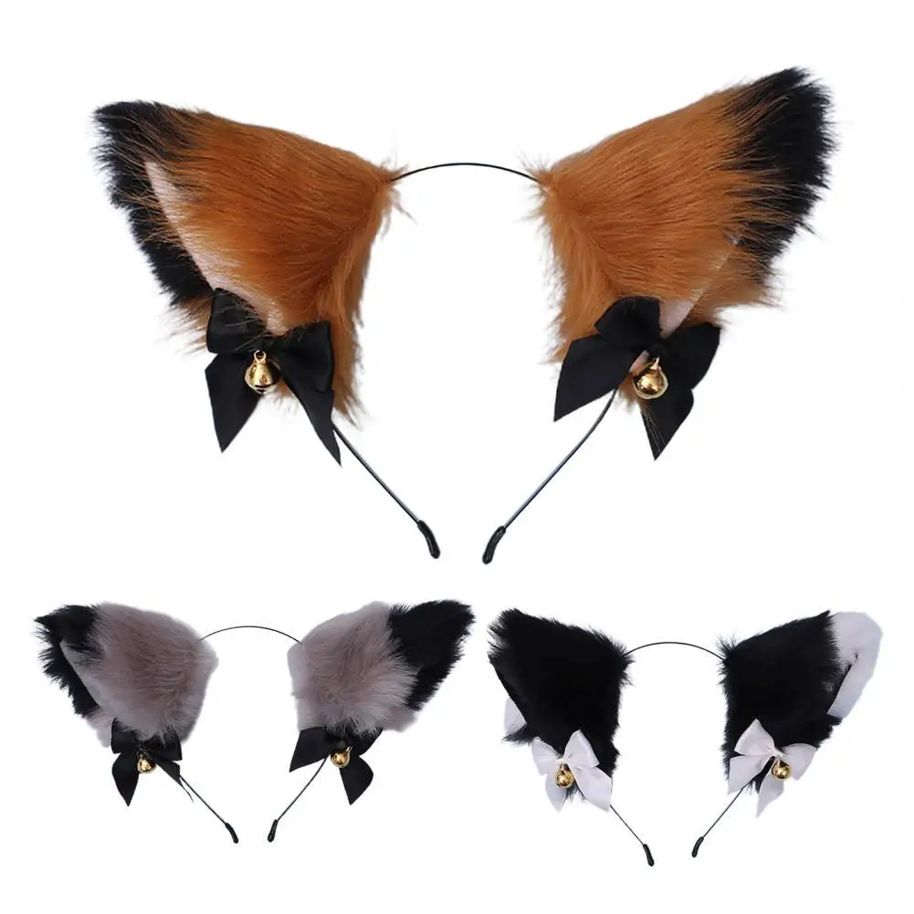 

Аксессуары для волос головные уборы с милыми ушками животных Форма обувь на платформе из искусственного кроличьего меха; Женская обувь для ...