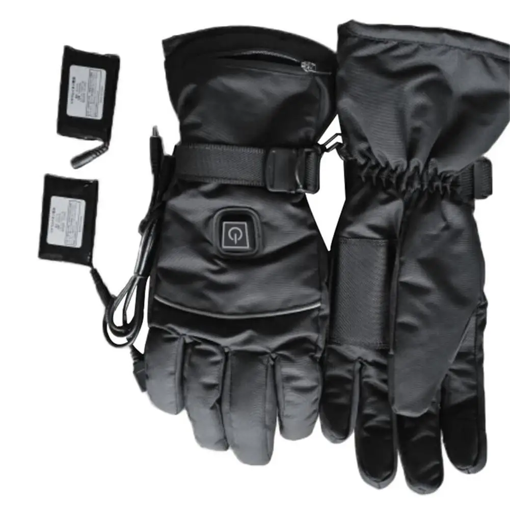 Electric Heating Gloves Battery Powered Thermal Heated Gloves Five-Finger Winter Hand Warmer Ski Gloves Motocycle Riding Gloves4
