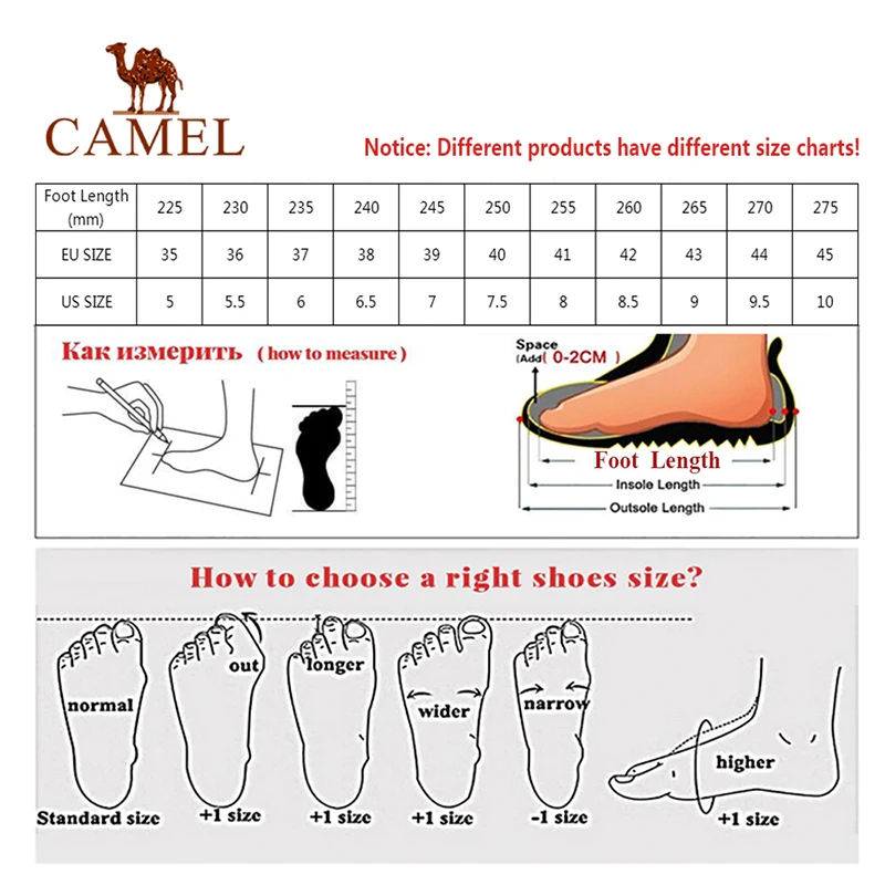 

CAMEL Platform Sandals Women Chunky 2021 Summer New Beach Sandals Cushioning Fashion Wear-resistant Sandals Men Casual Shoes