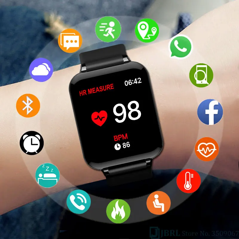 Мужские и женские цифровые наручные часы B57C спортивные с цветным светодиодным