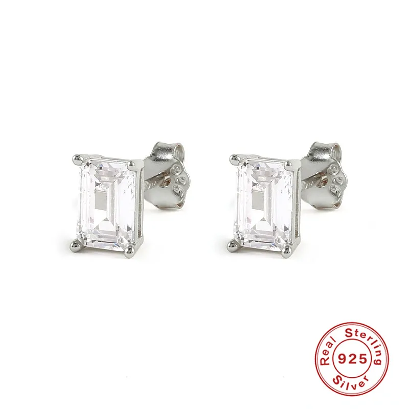 

BOAKO Love Crystal 925 Sterling Silver Earrings For Women Stud Earrings Ear Piercing Pendientes Mom Gift 2021 Trend Vintage